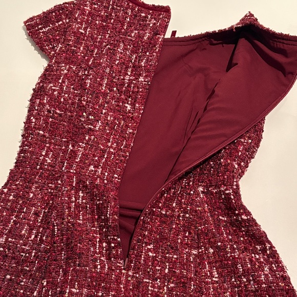 GAL MEETS GLAM COLLECTION Nell Bouclé Dreams Tweed Fit & Flare Dress from - Picture 11 of 12